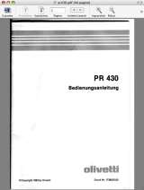 PR430 printer user manual
