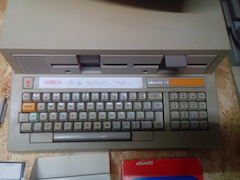 A closeup of the keyboard of the M20 ST from UK.