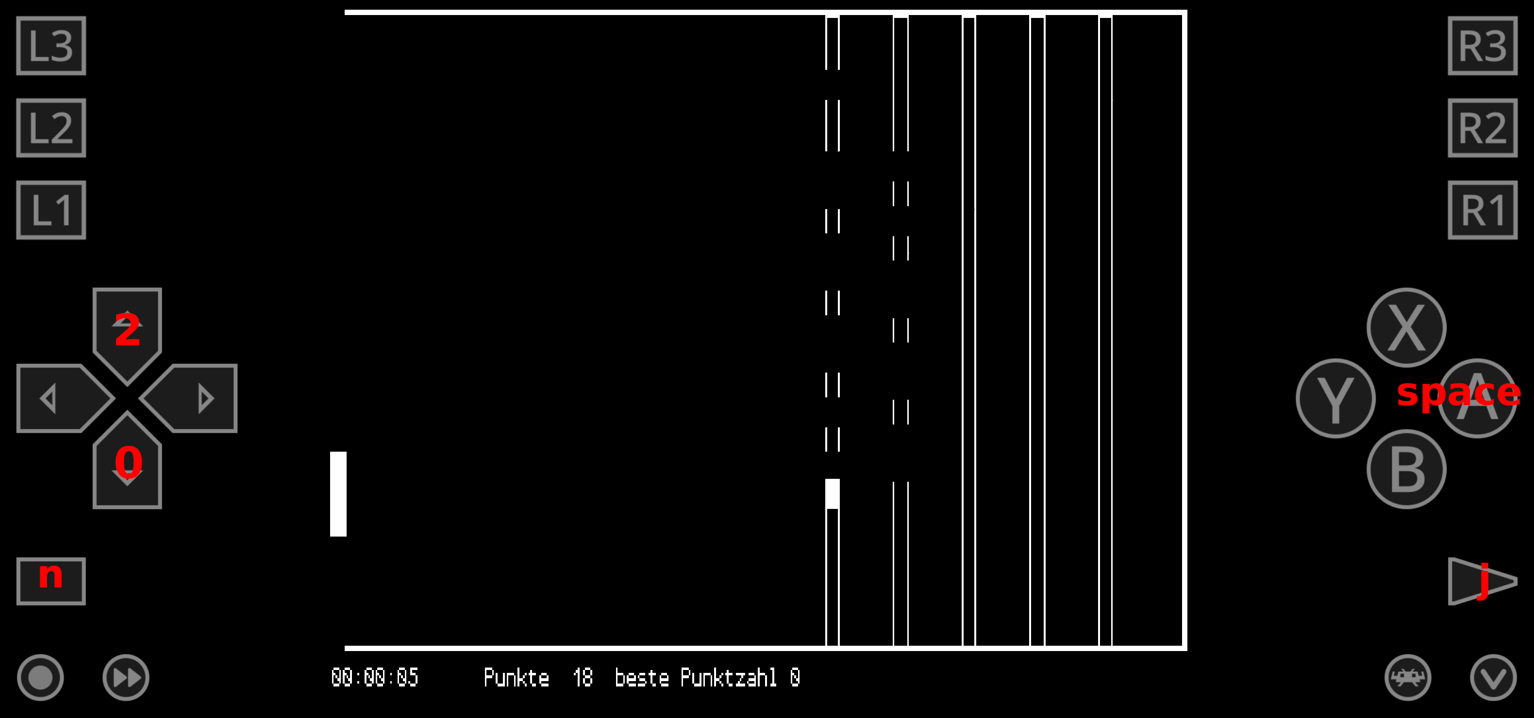 Mauerschießen running on Android RetroArch