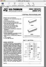 Z8001 datasheet