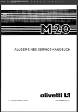Olivetti M20 Manuale per l'assistenza