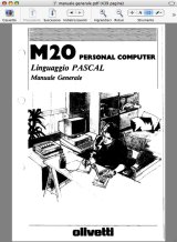 Olivetti M20 Pascal manual