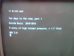 The game running