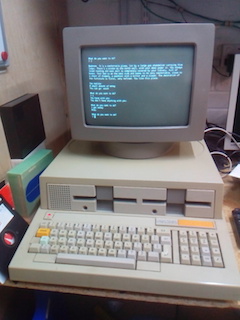 The game running