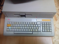 A closeup of the D-model keyboard.